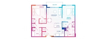 a blueprint of a floor plan of a house