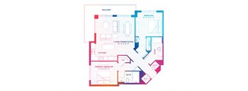 blueprint of a floor plan of a house