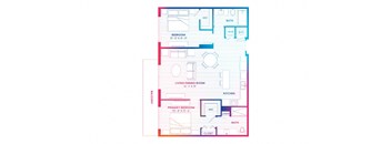 a blueprint of a floor plan of a house
