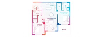 a blueprint of a floor plan of a house