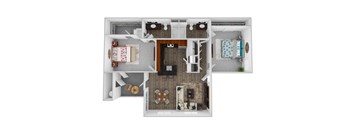 Element 2 Bedroom 2 Bath 1278 square feet