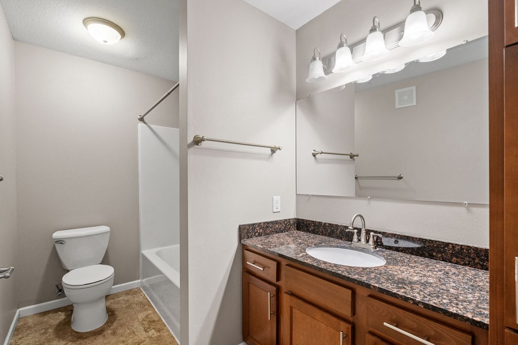 a bathroom with a toilet and a sink and a mirror