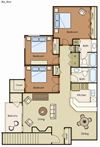 3 Bedroom, 2 Bathroom Floorplan