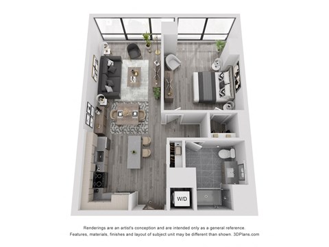 a 1 bedroom floor plan  sierra  2100 sq ft