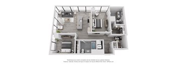 the outlook floor plan  s3  980 sq ft