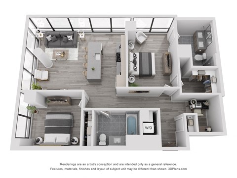 the outlook floor plan  s3  980 sq ft