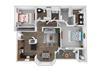 Escape 2 Bedroom 2 Bath 1359 square feet