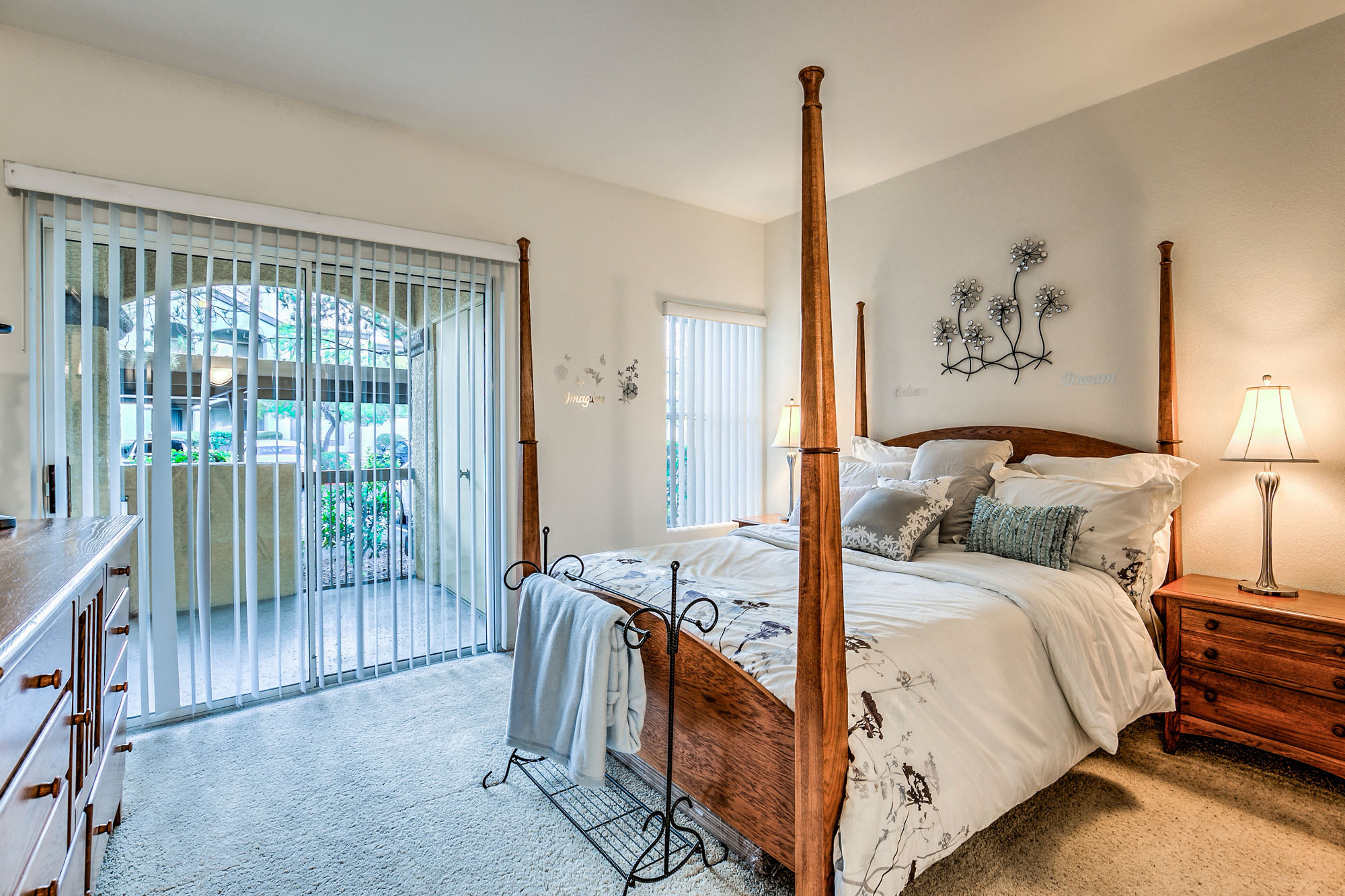 Bedroom -Lots of natural light in apartment