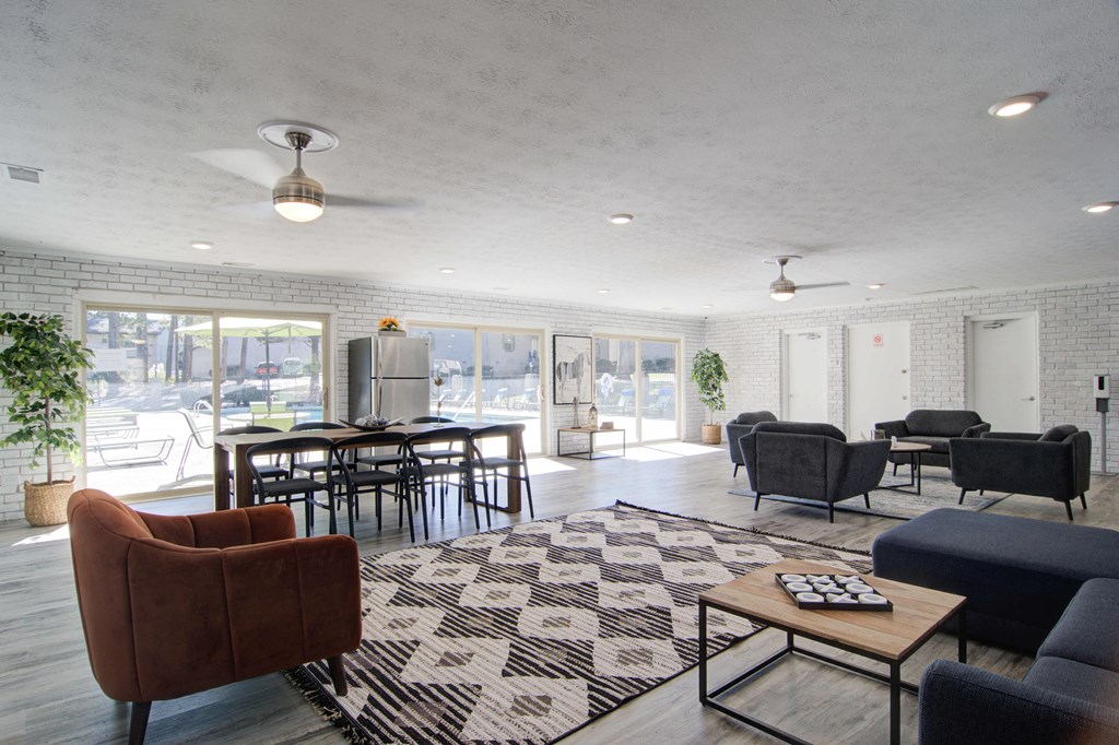 Renovated resident clubhouse with modern amenities at Estuary apartments in Atlanta, GA 30341, near Chamblee and Brookhaven.