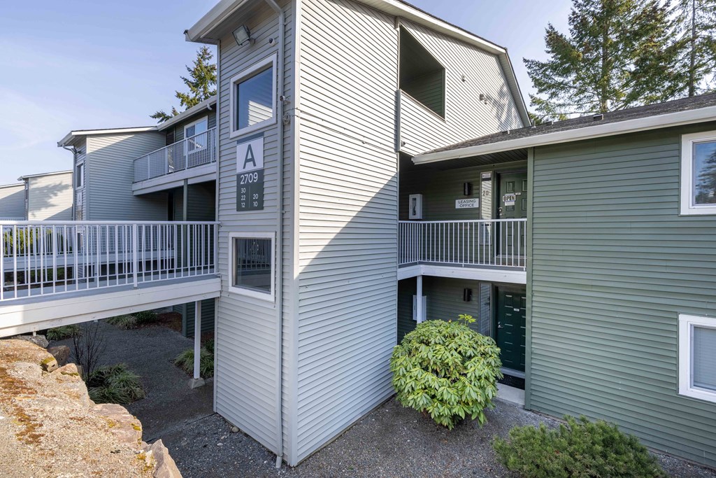 a view of the balconies at the whispering winds apartments in pearland