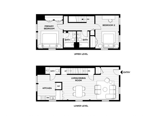 a floor plan and a drawing of a house