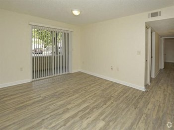 living room with wood-style flooring