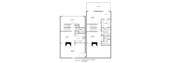 2BR/2BA 1,383 sq. ft