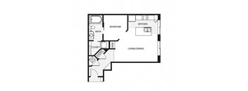 a floor plan of a small apartment