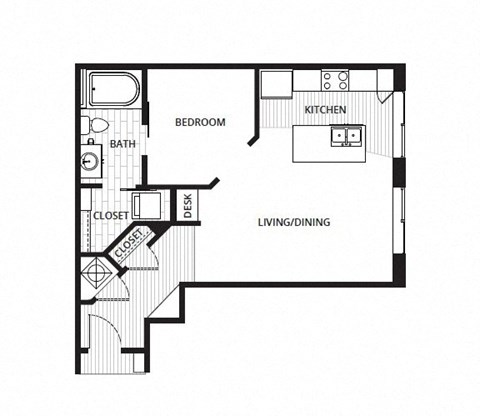 a floor plan of a small apartment