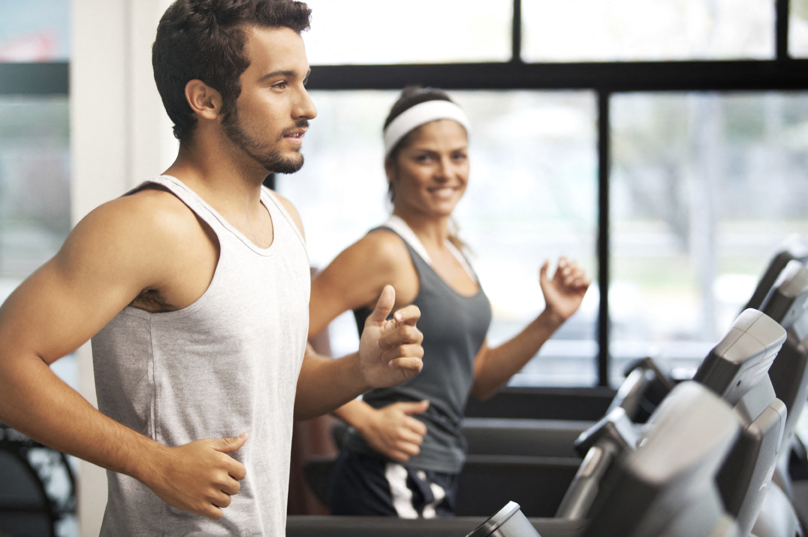 Stock image- running, cardio machine.