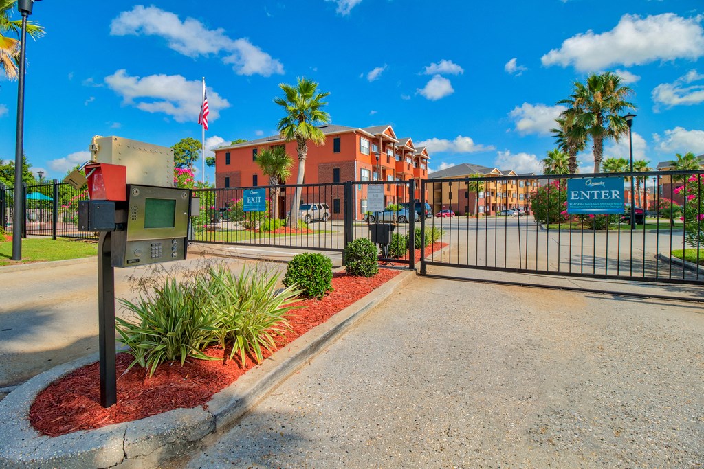 Oceanaire Apartments in Biloxi, MS photo of gated community