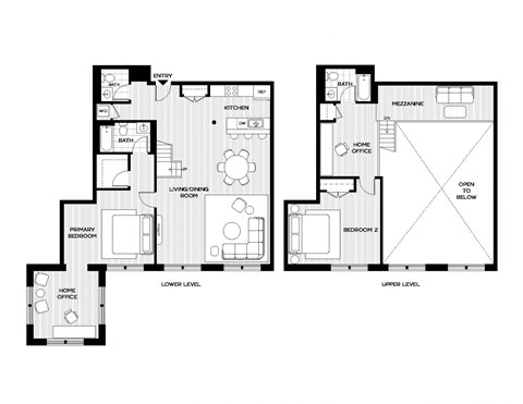 floor plan of the second floor of the revamped home