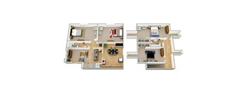 Audubon Briarcliff apartments in Atlanta Georgia photo of four bedroom floorplan