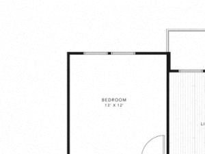 B1A, 2 Bed 2 Bath 1161 square feet floor plan