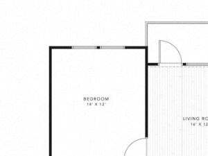 B3A, 2 Bed 2 Bath 1131 square feet floor plan