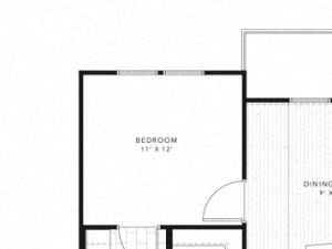 B5, 2 Bed 2 Bath 1185 square feet floor plan