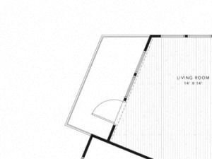 B7, 2 Bed 2 Bath 1199 square feet floor plan