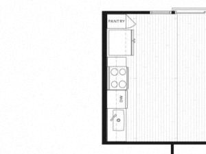 S1A Studio 710 square feet floor plan