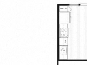 S1 Studio 602 square feet floor plan