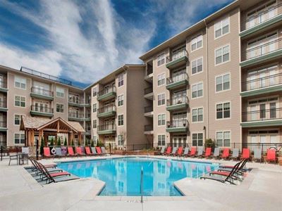 pool side relaxing area