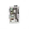1 Bed 1 Bath 638 square feet floor plan A1