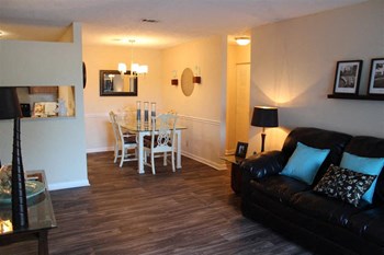dining area with view to living room