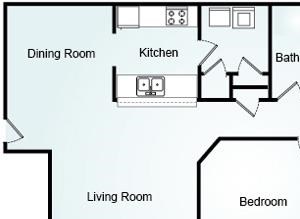 Brighton - Two Bedroom-2 Bath Floorplan 2 Bed, 2 Bath, 1157 square feet floor plan Brighton