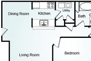 Summerset With Sunroom- Two Bedroom-1 Bath Floorplan 2 Bed, 1 Bath, 1212 square feet floor plan Summerset With Sunroom