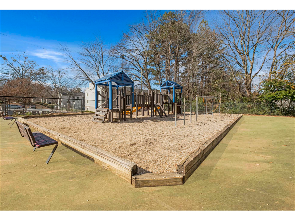 Community playground at Springdale Glen, a pet-friendly apartment community in Clarkston, GA, near Decatur