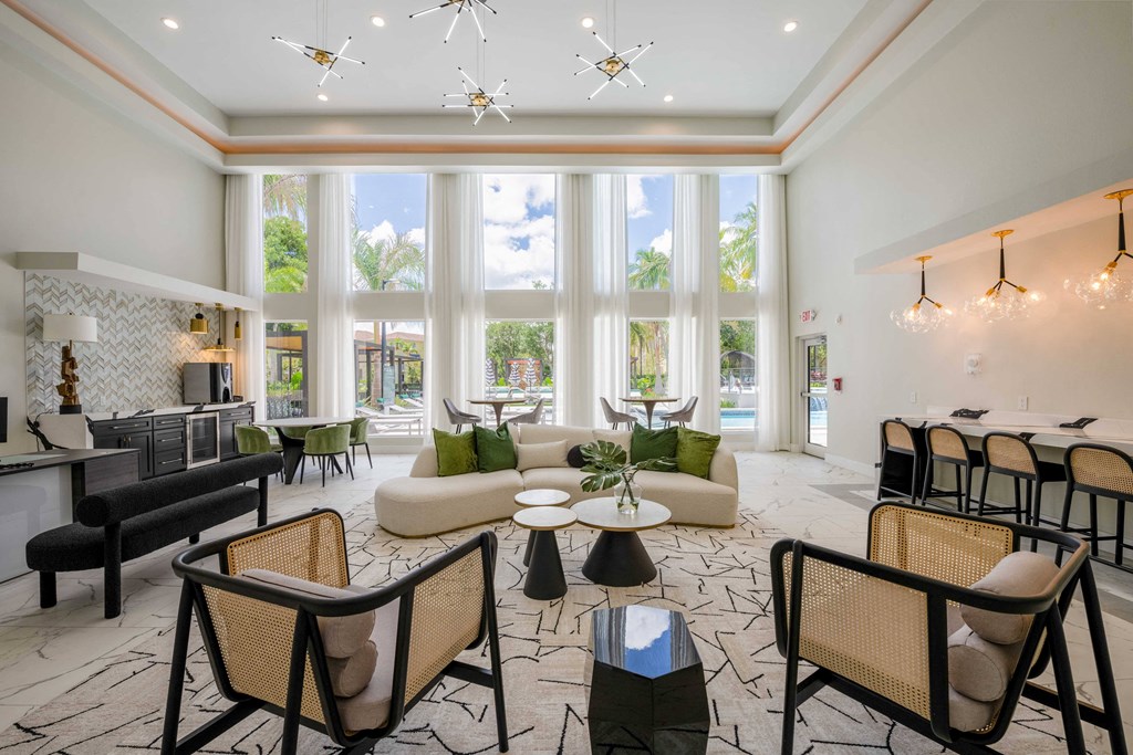 aGatehouse on the Green Apartments in Plantation, FL photo of clubhouse