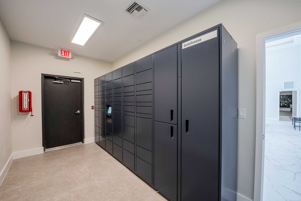 Gatehouse on the Green Apartments in Plantation, FL photo of locker system