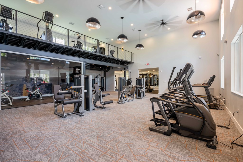 Gatehouse on the Green Apartments in Plantation, FL photo of a gym with treadmills and other exercise equipment