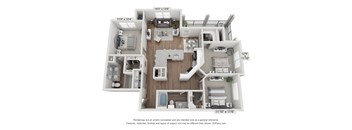a 3 bedroom floor plan is shown in this image