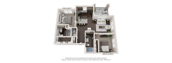two bedroom floorplan