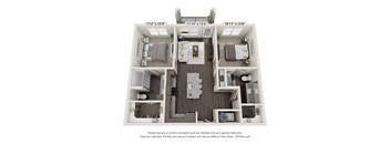 two bedroom floorplan