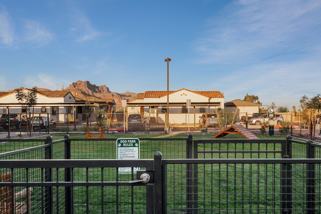 A sign on a fence reads "No Ball Rules".