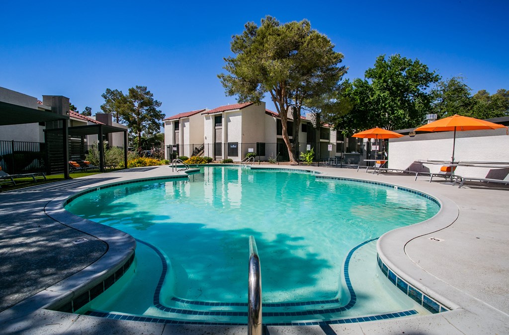 our apartments have a large resort style pool