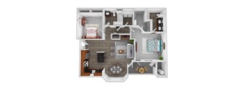 Haven 2 Bedroom 2 Bath 1359 square feet