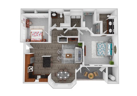 Haven 2 Bedroom 2 Bath 1359 square feet