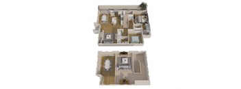 2 bedroom floor plan  the residences at sawmill estates apartments in