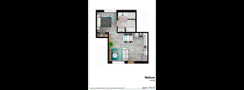 bedroom floor plan an in 2d