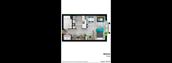 bedroom floor plan an in 2d
