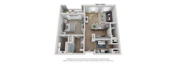 Photo of Heritage Towers floorplan showing aone bedroom layout with a private patio balcony Heritage Towers Apartments lewisville tx apartments apartments near lewisville tx lewisville apartments