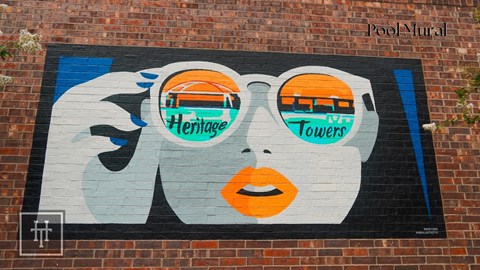 Heritage Towers Apartments a mural on the side of a building lewisville tx apartments apartments near lewisville tx lewisville apartments